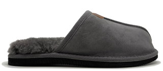 Thies Sheepskin Slipper dark grey Men's Slippers